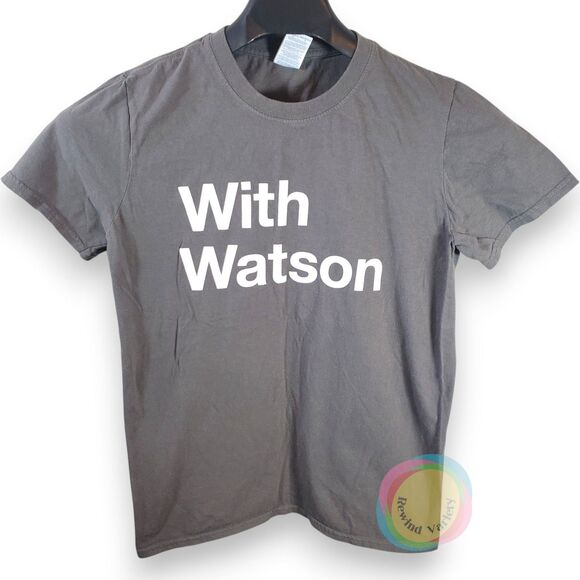 IBM With Watson Tech Promo Shirt Small Gray